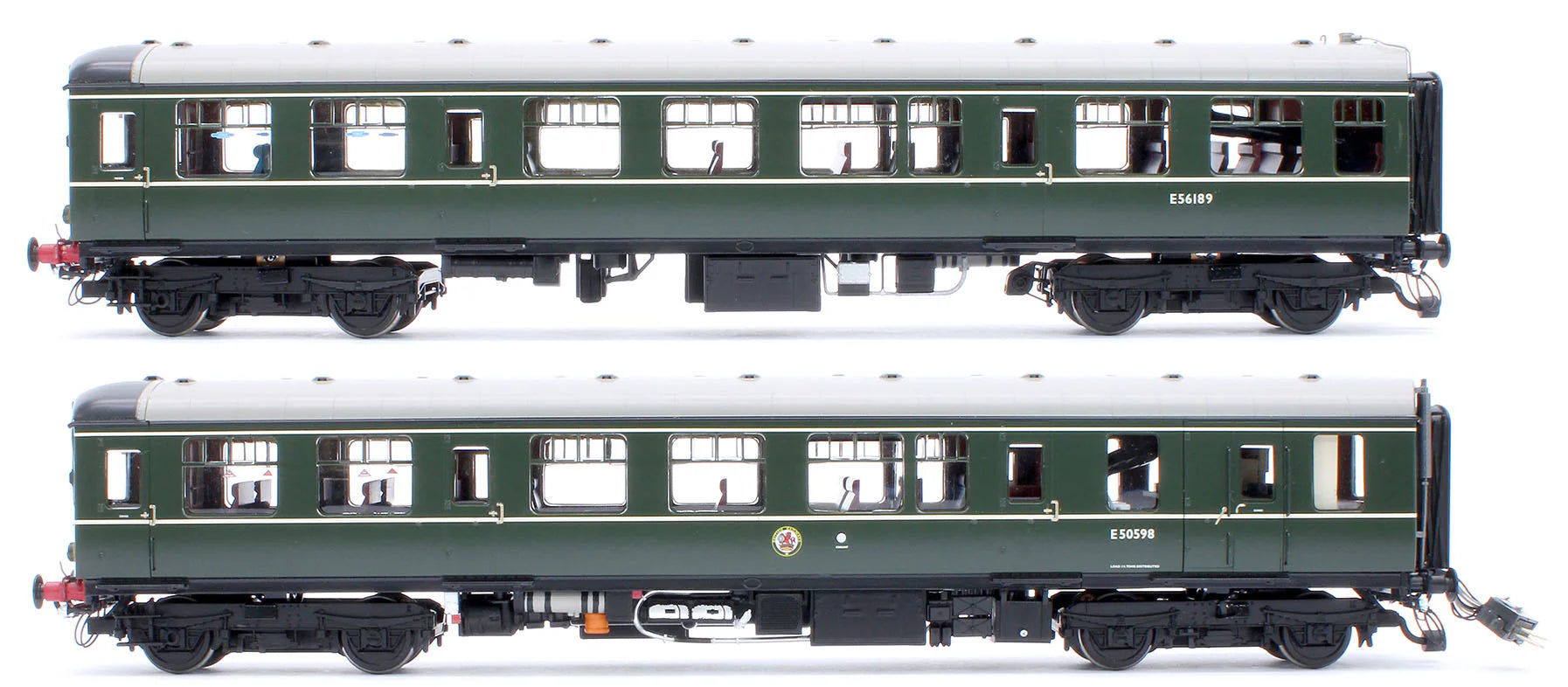 Class 104 - BR Green (Small Yellow Panel) - E50598+E56189 - OO Scale