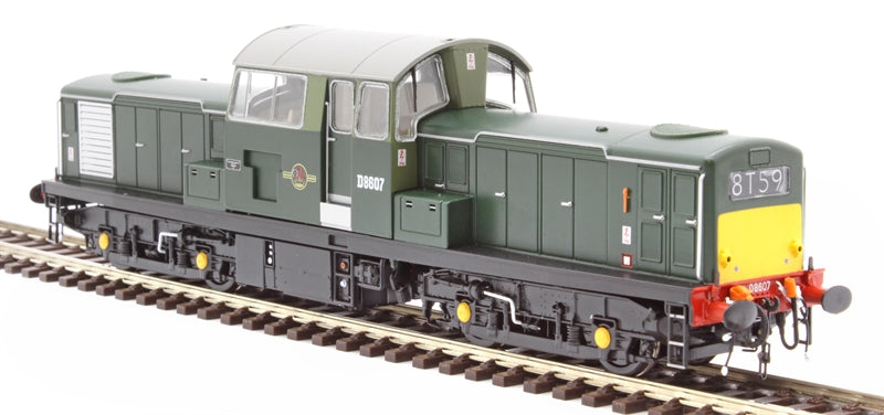 Class 17 - BR Green - D8607 - OO Scale