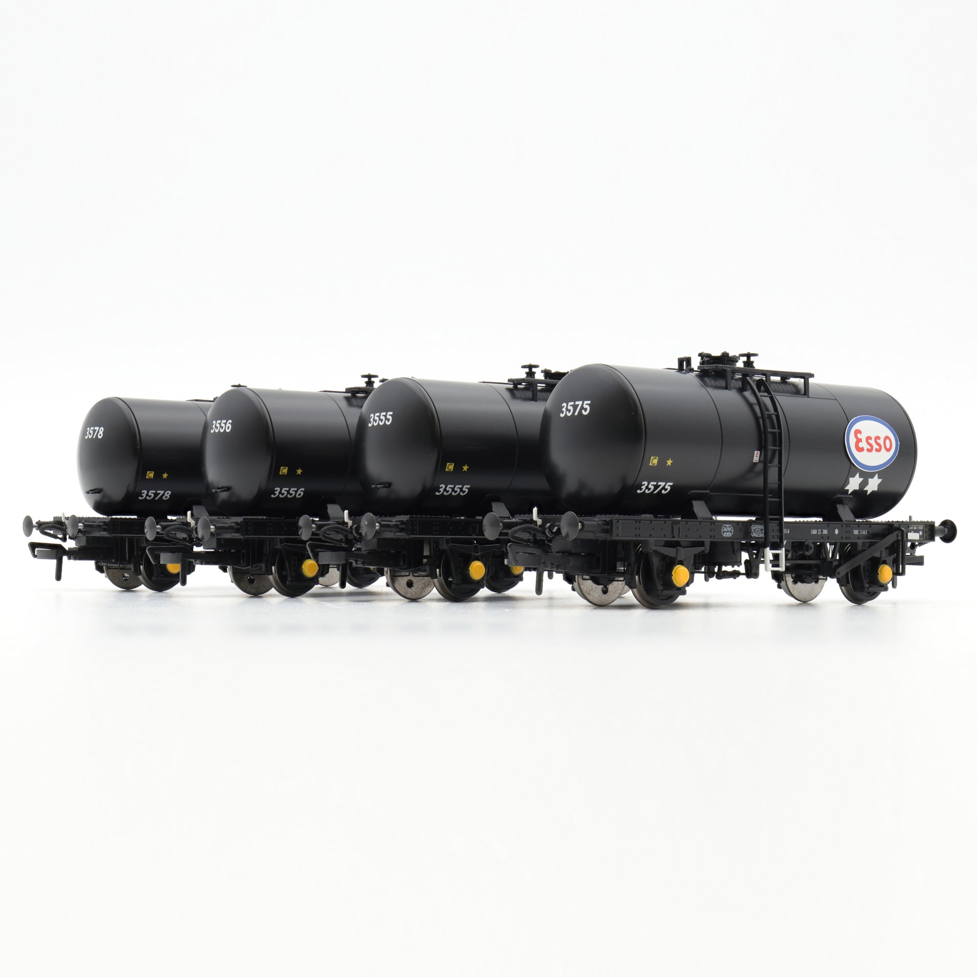35T 'B' Tank - Esso (Zonder Opschrift) - Set van 1 - OO-schaal - Vierdubbele Set
