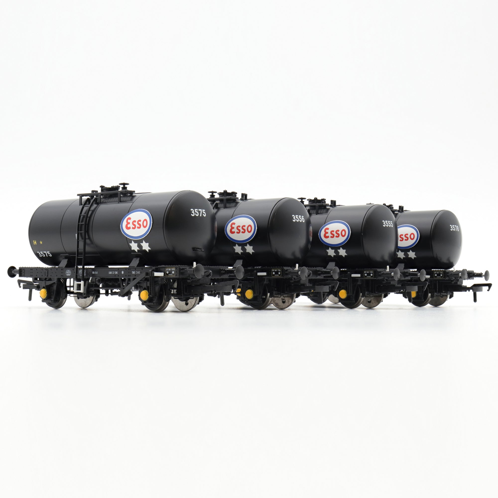 35T 'B' Tank - Esso (Zonder Opschrift) - Set van 1 - OO-schaal - Vierdubbele Set