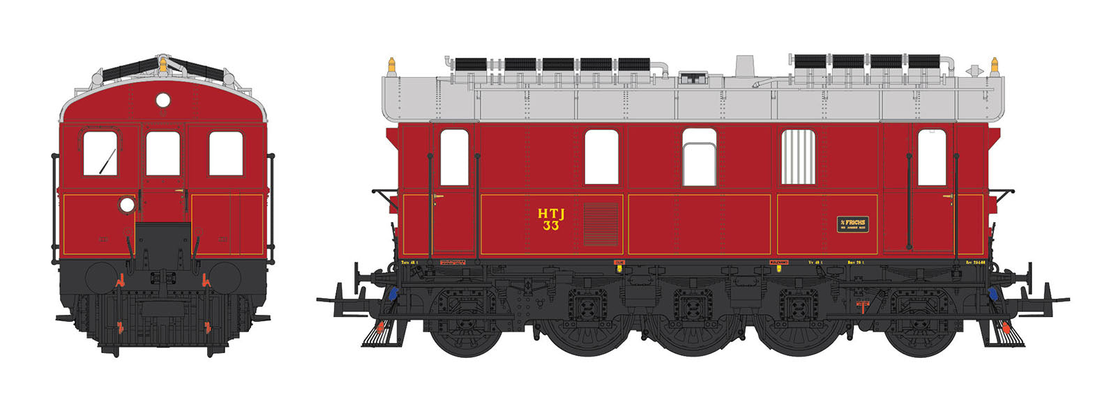 Frichs Firkantet - HTJ33 - IIIc - HO Scale - DCC Silent (AC)