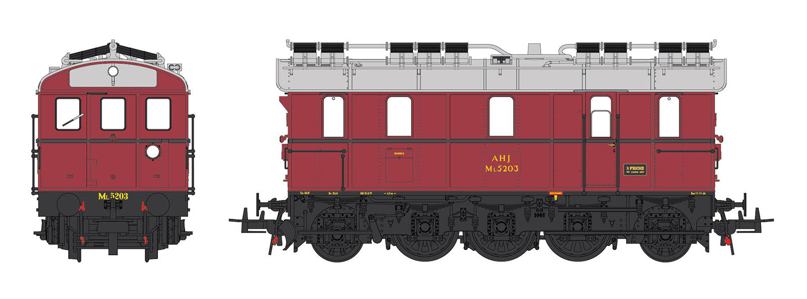 Frichs Firkantet - AHJ ML 5203 - IIIa - HO Scale - DCC Silent (DC)
