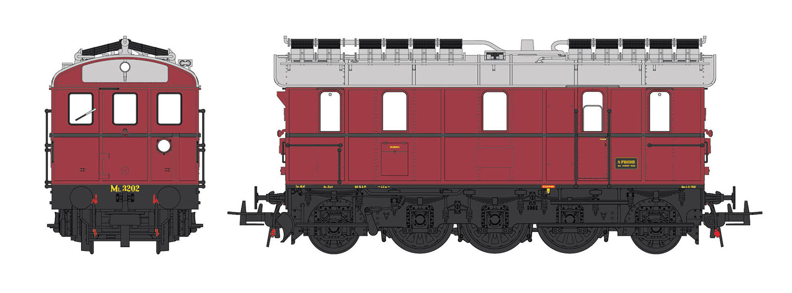 Frichs Firkantet - HP 15 / AHB 3202 - IIIc - HO Scale - DCC Silent (DC)