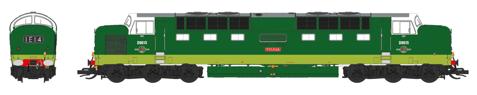 Class 55 - BR Green - D9015 Tulyar (as preserved) - TT Scale