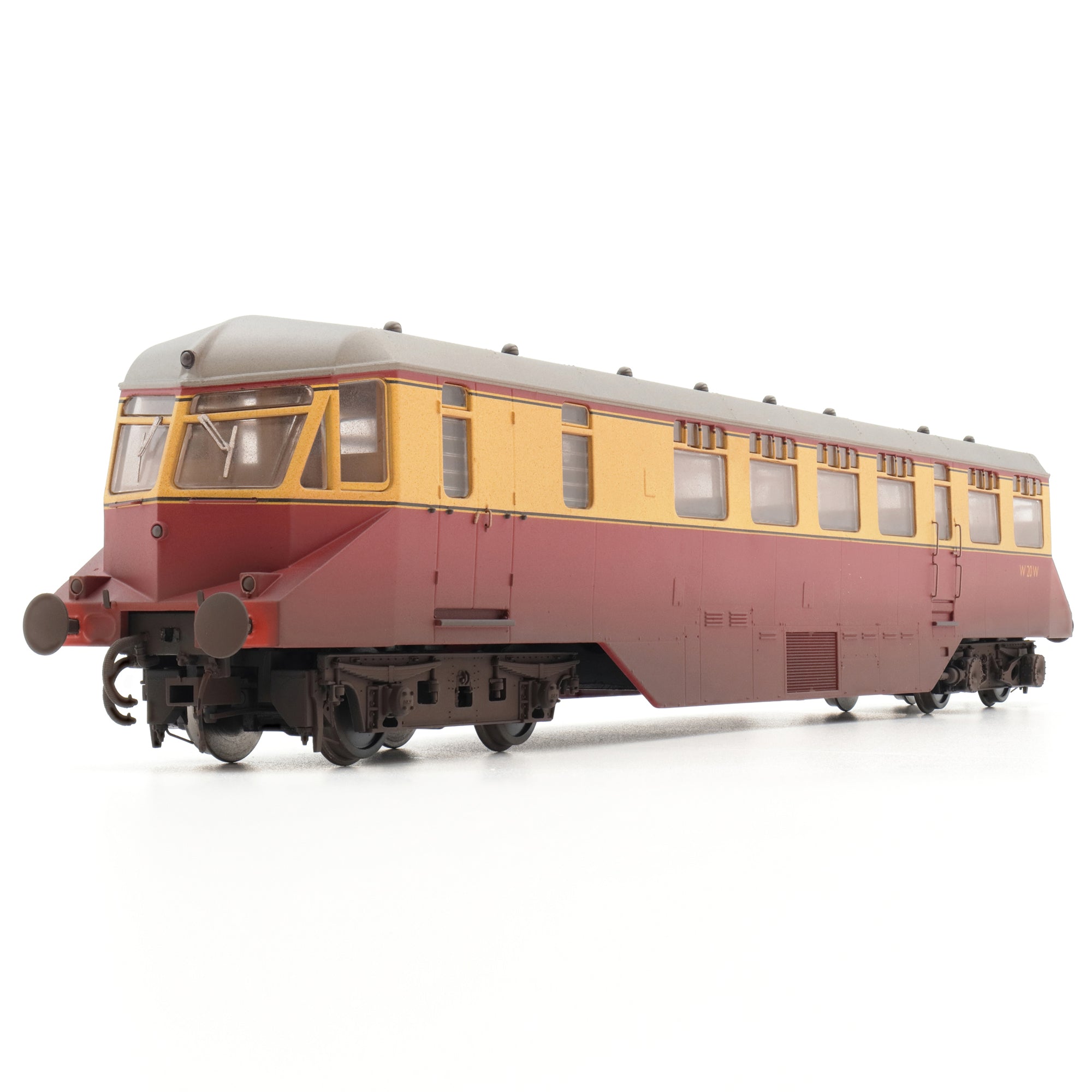 GWR AEC Railcar - BR Karmijn/Cream - W20W - OO Schaal - Verweerd