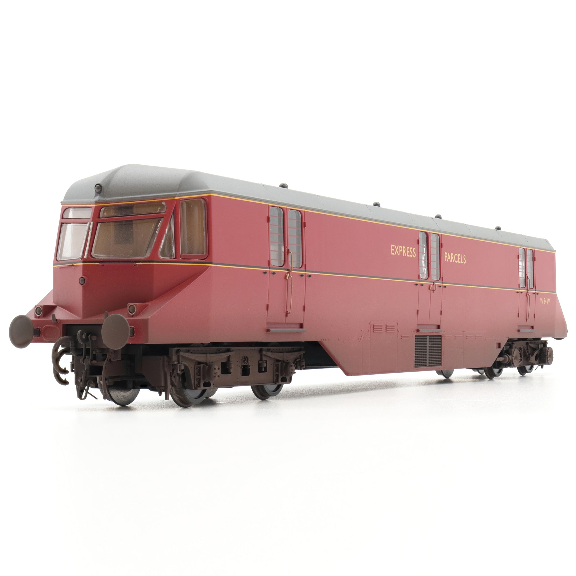 GWR AEC Railcar - BR Crimson - 34 - OO-schaal - Verweerd