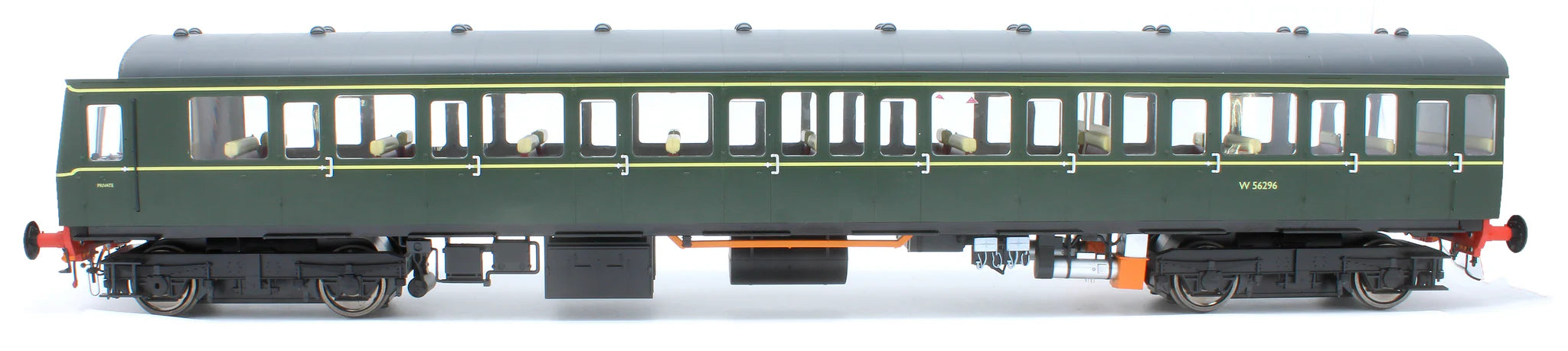 Class 150 - BR Green - W56296 - O Scale