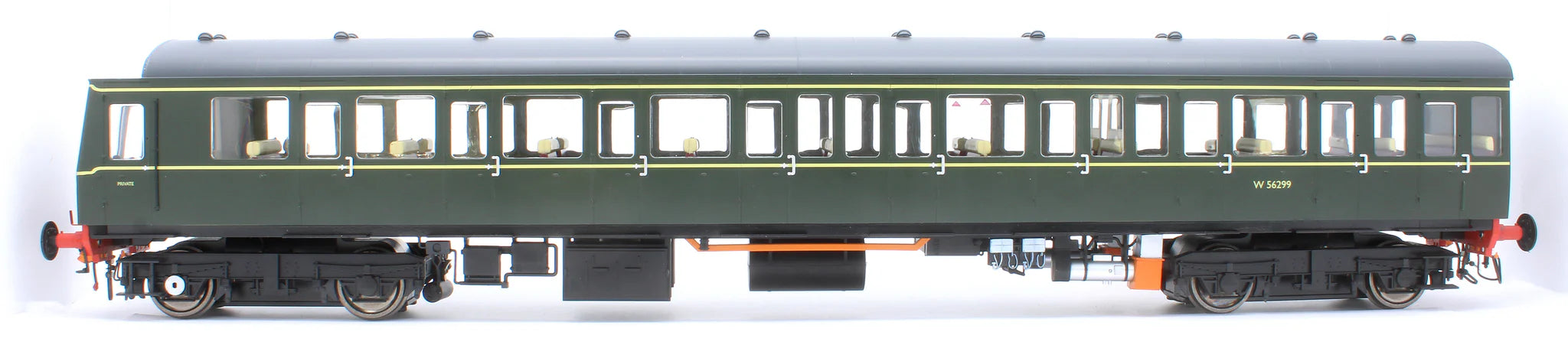 Class 150 - BR Green (Speed Whiskers) - W56299 - O Scale