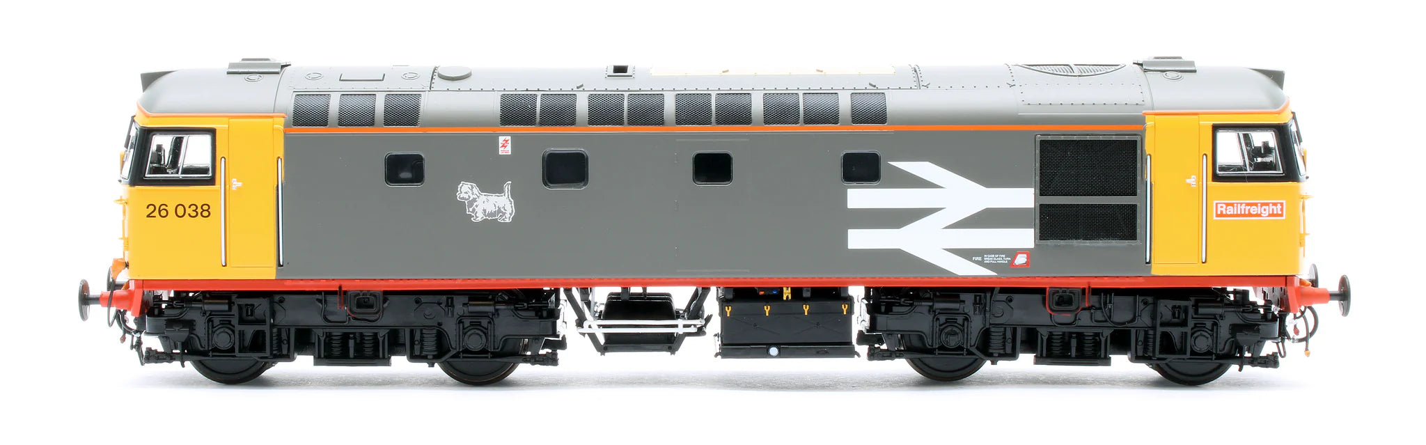 Class 26 - Railfreight Red Stripe - 26038 - OO Scale
