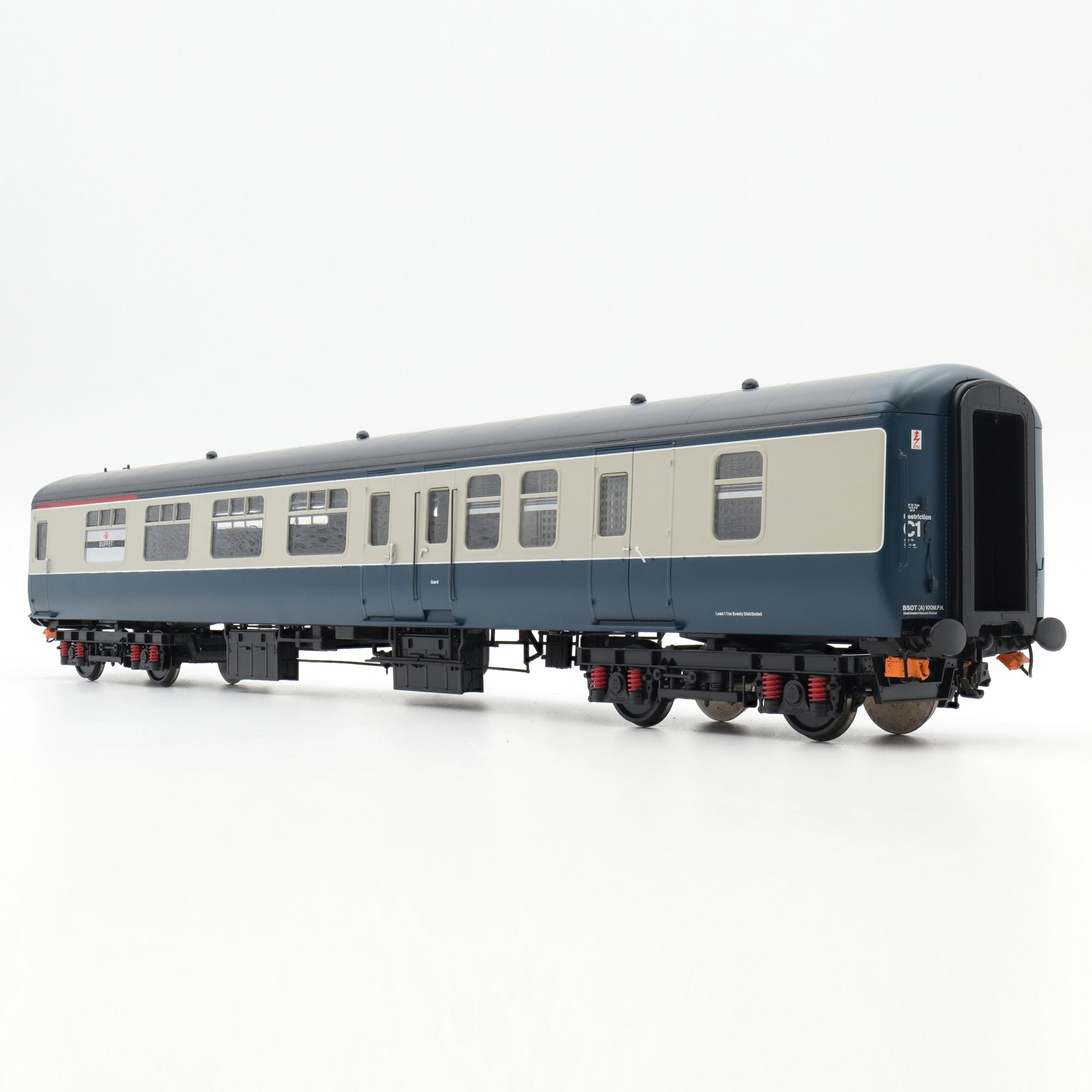 Mk.2 BSO (Buffé) - BR Blå/Grå - Onumrerad - O-skala