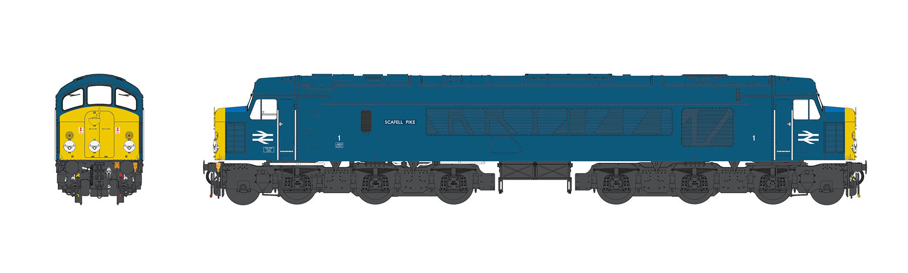 Class 44 - BR Blue - 1 - OO Scale