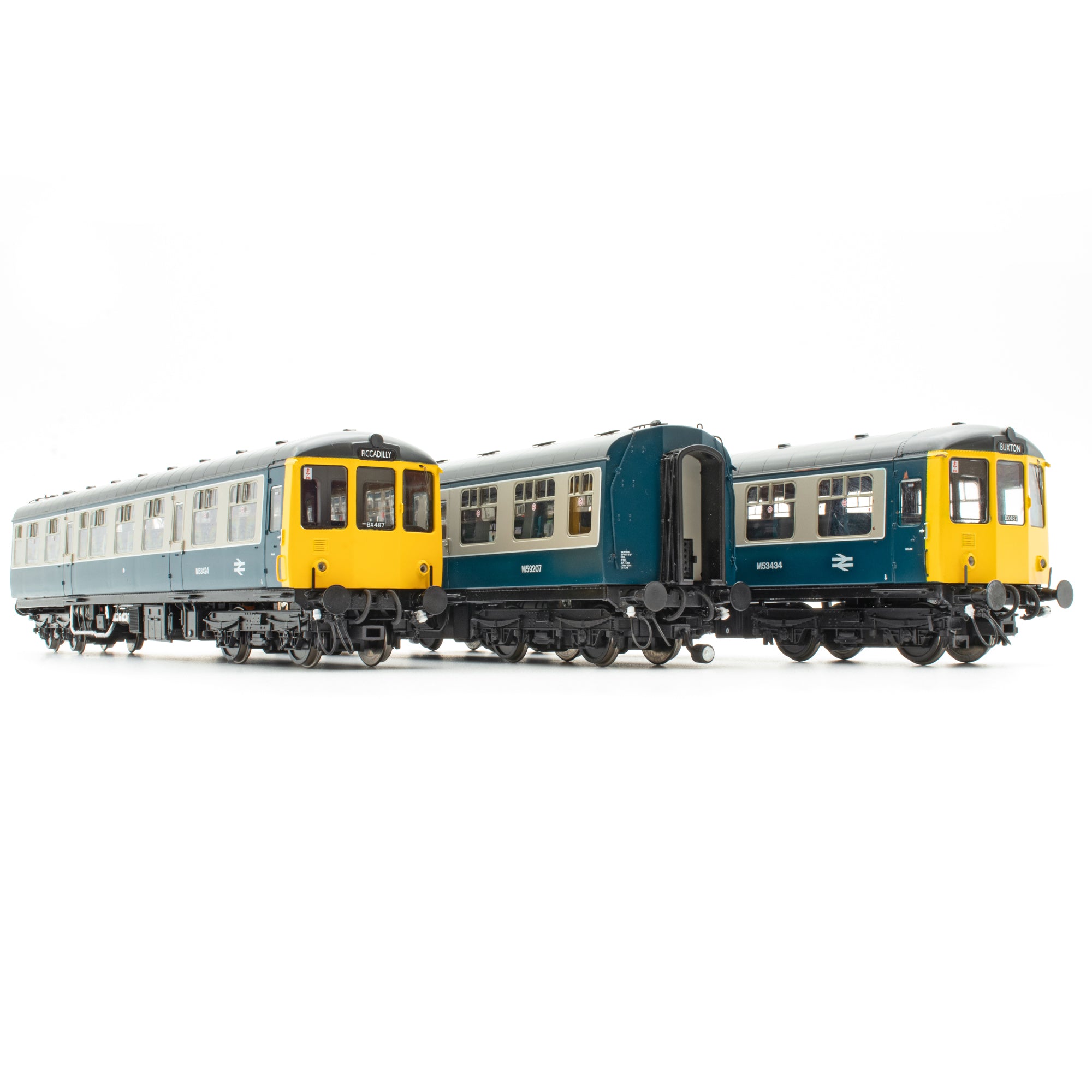 Classe 104 - Bleu/Gris BR - BX487 - M53434+M59207+M53424 - Échelle OO